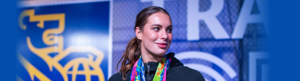 Penny Oleksiak attending the Top 100 Event